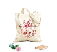 AILOONG Cabane réutilisable Navire de pieuvre en colère, monstre marin style océan tissu épais de 340g/m² Slogan personnalisable