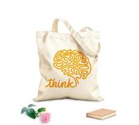 AILOONG Cabane réutilisable penser cerveau maison bureau école laboratoire inspirant tissu épais de 340g/m² Slogan personnalisable