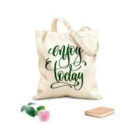 AILOONG Cabane réutilisable Phrase inspirante : Profitez d’aujourd’hui ! Mots en lettrage tissu épais de 340g/m² Slogan personnalisable