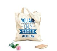 AILOONG Cabane réutilisable tissu épais de 340g/m² Citation sur l'espace de bureau, le travail d'équipe et les expressions Slogan personnalisable