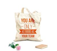 AILOONG Cabane réutilisable tissu épais de 340g/m² Citation sur l'espace de bureau, le travail d'équipe et les expressions Slogan personnalisable