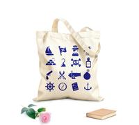 AILOONG Cabane réutilisable tissu épais de 340g/m² Icône de roue de pirate, navigation maritime, bateau Slogan personnalisable