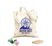 AILOONG Cabane réutilisable tissu épais de 340g/m² L'aventure vous attend. Mots inspirants de la boussole. Slogan personnalisable