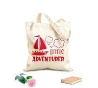 AILOONG Cabane réutilisable tissu épais de 340g/m² Petit garçon aventurier Phrase Bateau Mer Slogan personnalisable