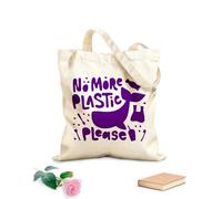 AILOONG Cabane réutilisable tissu épais de 340g/m² Poisson Naturel Greenpeace Plastique Protection de l'environnement Slogan personnalisable