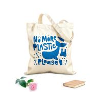 AILOONG Cabane réutilisable tissu épais de 340g/m² Poisson Naturel Greenpeace Plastique Protection de l'environnement Slogan personnalisable