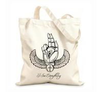 AILOONG Cabanes imprimés haute définition Amulette de main de l'œil d'Horus Râ de l'Égypte antique tissu épais de 12 oz Réutilisable 25x30cm Petit