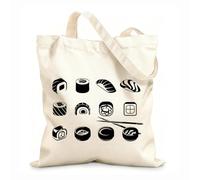 AILOONG Cabanes imprimés haute définition Bar à sushis, cuisine japonaise et asiatique, restaurant de sushis tissu épais de 12 oz Réutilisable 31x36cm Moyen