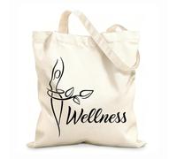 AILOONG Cabanes imprimés haute définition Centre de bien-être, spa, salon de beauté, régime alimentaire sain tissu épais de 12 oz Réutilisable 25x30cm Petit