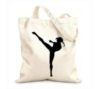 AILOONG Cabanes imprimés haute définition Centre de fitness sportif pour filles, spécialisé en boxe et gymnastique. tissu épais de 12 oz Réutilisable 35x40cm Grand