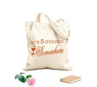 AILOONG Cabanes imprimés haute définition Il est 17 heures quelque part tissu épais de 340g/m² Réutilisable