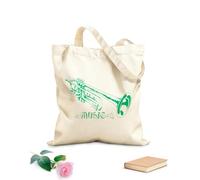 AILOONG Cabanes imprimés haute définition Instrument de musique Trompette Musique de trompette Studio de musicien tissu épais de 340g/m² Réutilisable