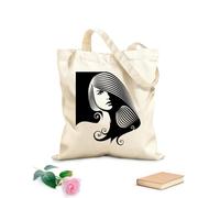 AILOONG Cabanes imprimés haute définition Salon de beauté Pretty Woman Coiffeuse tissu épais de 12 oz Réutilisable 25x30cm Petit