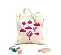 AILOONG Cabanes imprimés haute définition tissu épais de 340g/m² Montgolfière pour bébé avec des nuages Réutilisable