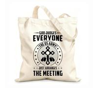 AILOONG Cabanes réutilisables Cadeau humoristique pour vétéran et cadeau Jésus pour vétéran, motif Jésus tissu épais de 12 oz Pliable 25x30cm Petit