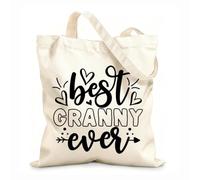 AILOONG Cabanes réutilisables Calligraphie inspirante pour la meilleure grand-mère du monde tissu épais de 12 oz Pliable 25x30cm Petit