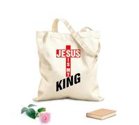 AILOONG Cabanes réutilisables Jésus est mon roi, Jésus m'aime tissu épais de 12 oz Pliable 25x30cm Petit