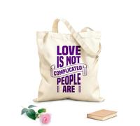 AILOONG Cabanes réutilisables L'amour n'est pas compliqué, les gens sont de l'art typographique tissu épais de 340g/m² Pliable