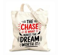 AILOONG Cabanes réutilisables Poursuivre ses rêves pour trouver un sens à sa vie (Citation inspirante) tissu épais de 12 oz Pliable 31x36cm Moyen