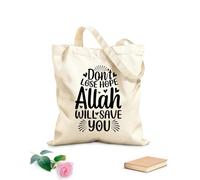 AILOONG Cabanes réutilisables Ramadan, ressourcez votre foi, religion musulmane, mois sacré, typographie tissu épais de 12 oz Pliable 35x40cm Grand