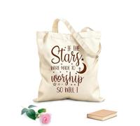 AILOONG Cabanes réutilisables Si les étoiles sont faites pour être adorées, moi aussi le serai. Conception chrétienne tissu épais de 340g/m² Pliable