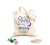 AILOONG Cabanes réutilisables Si les étoiles sont faites pour être adorées, moi aussi le serai. Conception chrétienne tissu épais de 340g/m² Pliable