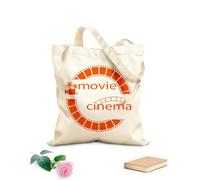 AILOONG Cinéma Film Cinéphile Sac de courses en toile de coton tissu épais de 340g/m² Utilise comme sac cadeau