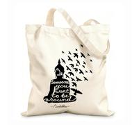 AILOONG Citation bouddhiste de Bouddha : Sois celui ou celle que tu veux être Cabane en toile tissu épais de 12 oz Remplace le cartable 35x40cm Grand