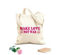 AILOONG Citation hippie sur la paix et le pacifisme Cabane en toile écrue tissu épais de 340g/m² Utilise comme sac à outils