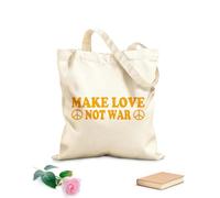 AILOONG Citation hippie sur la paix et le pacifisme Cabane en toile écrue tissu épais de 340g/m² Utilise comme sac à outils