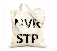 AILOONG Citation inspirante et motivante : Ne jamais abandonner Cabane en toile écrue tissu épais de 12 oz Utilise comme sac à outils 25x30cm Petit