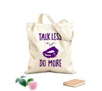 AILOONG Citation « Parlez moins, agissez plus » : un attrait pour les piercings aux lèvres des filles Cabane en toile écrue tissu épais de 340g/m² Utilise comme sac à outils