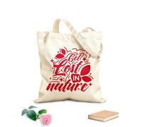 AILOONG citation se perdre dans la nature Sac en toile à fond renforcé tissu épais de 340g/m² Utilise comme sac cadeau