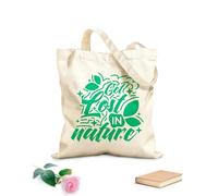AILOONG citation se perdre dans la nature Sac en toile à fond renforcé tissu épais de 340g/m² Utilise comme sac cadeau