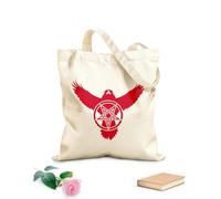 AILOONG Corbeau Pentagramme Pentacle Symbole des Cinq Éléments Cabane en toile écrue tissu épais de 340g/m² Utilise comme sac à outils