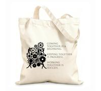 AILOONG Ensemble Progress Espace de bureaux Engrenages Cabane en toile écrue tissu épais de 12 oz Utilise comme sac à outils 25x30cm Petit