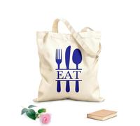 AILOONG Fourchette, couteau, cuillère, ustensiles de cuisine, ustensiles de restaurant, ustensiles de bistrot Sacs femme en calicot tissu épais de 340g/m² Pliable