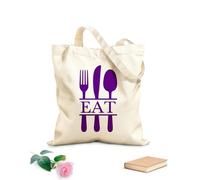 AILOONG Fourchette, couteau, cuillère, ustensiles de cuisine, ustensiles de restaurant, ustensiles de bistrot Sacs femme en calicot tissu épais de 340g/m² Pliable