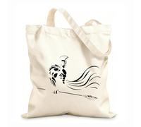 AILOONG Guerre des lances des guerriers spartiates Grèce antique Sac de courses en toile de coton tissu épais de 12 oz Utilise comme sac cadeau 31x36cm Moyen