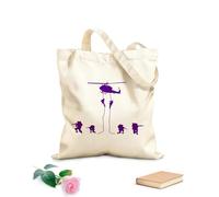 AILOONG Hélicoptère Armée de terre armée de l'air Soldat de guerre Sac de courses en toile de coton tissu épais de 340g/m² Utilise comme sac cadeau