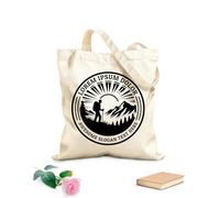 AILOONG Icône de personne représentant un randonneur solitaire Sacs bandoulière en toile de coton tissu épais de 12 oz Utilise comme sac à outils 25x30cm Petit