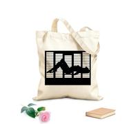 AILOONG Imitation Equalizer, attrait, fille posant à la fenêtre Cabane en toile tissu épais de 12 oz Remplace le cartable 25x30cm Petit