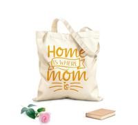 AILOONG La maison, c'est là où est maman. Sacs bandoulière en toile de coton tissu épais de 340g/m² Utilise comme sac à outils