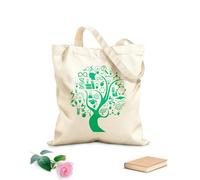 AILOONG Laboratoire des atomes de l'école scientifique Scientific Tree Cabane en toile écrue tissu épais de 340g/m² Utilise comme sac à outils