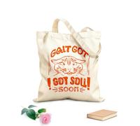 AILOONG l'âme de Dieu bientôt Sac en toile à fond renforcé tissu épais de 340g/m² Utilise comme sac cadeau