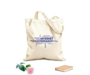 AILOONG Nuage de mots Gouvernance d'Internet Sacs bandoulière en toile de coton tissu épais de 340g/m² Utilise comme sac à outils