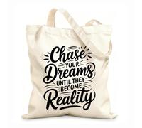 AILOONG Poursuivez vos rêves jusqu'à ce qu'ils deviennent réalité. Cabanes réutilisables tissu épais de 12 oz Pliable 25x30cm Petit