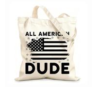 AILOONG Sac cadeau pour bouteille de vin en toile 4 juillet tissu épais de 12 oz S'accorde avec les vêtements 25x30cm Petit