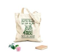 AILOONG Sac cadeau pour bouteille de vin en toile Et pourtant, malgré mon expression, tu continues à parler. tissu épais de 340g/m² S'accorde avec les vêtements