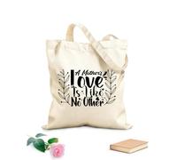 AILOONG Sac cadeau pour bouteille de vin en toile L'amour d'une mère est incomparable. tissu épais de 12 oz S'accorde avec les vêtements 25x30cm Petit